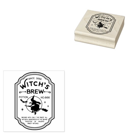 Witch's Brew Rubberstempel (Gestempeld)