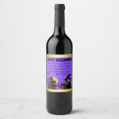 Witch's Brew: Spooktacular Custom Wine Labels! Wijn Etiket (Voorkant)