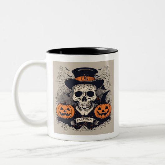 Witch's Brew: Spooky Halloween-Mok Tweekleurige Koffiemok (Links)