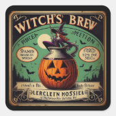 Witch's Brew Vierkante Sticker (Voorkant)