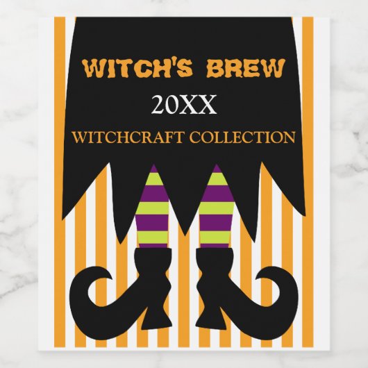Witch's Brew Wijn Etiket (Enkel label)