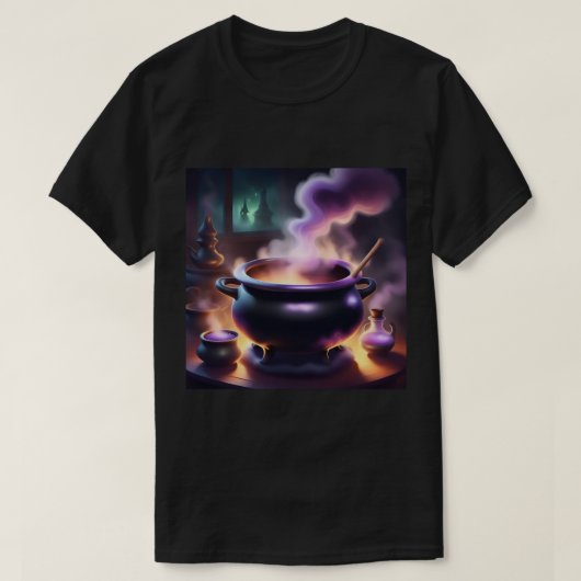 Witch's Brew Zwart T-shirt (Design voorkant)