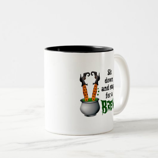 Witch's brouwerij Two-Tone koffie mok (Voorkant rechts)