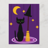 Witch's Cat Briefkaart (Voorkant)