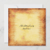 Witch's Cat Halloween Uitnodiging (Achterkant)