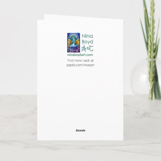 Witch's Cat wenskaart Kaart (Achterkant)