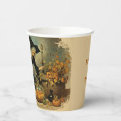 Witch's Cauldron Halloween - Eet, Drink, wees eng Papieren Bekers (Links)