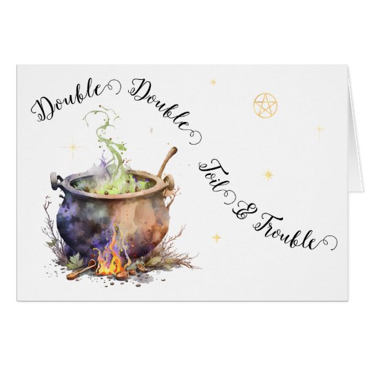 Witch's Cauldron Kaart (Voorkant Horizontaal)
