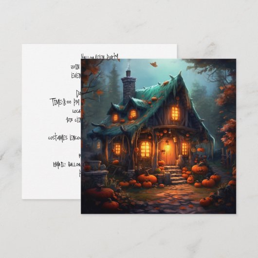 Witch's Cottage: Broomstick Haven Kaart (Voorkant / Achterkant)