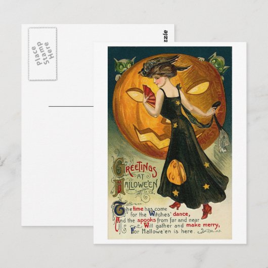 Witch's Dance Briefkaart (Voorkant / Achterkant)