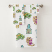 Witch's drankpatroon dubbel bad handdoek (Insitu)