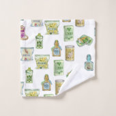 Witch's drankpatroon dubbel bad handdoek (Wasdoekje)
