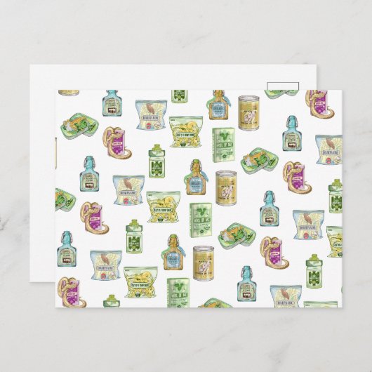 Witch's drankpatroon dubbel briefkaart (Voorkant / Achterkant)