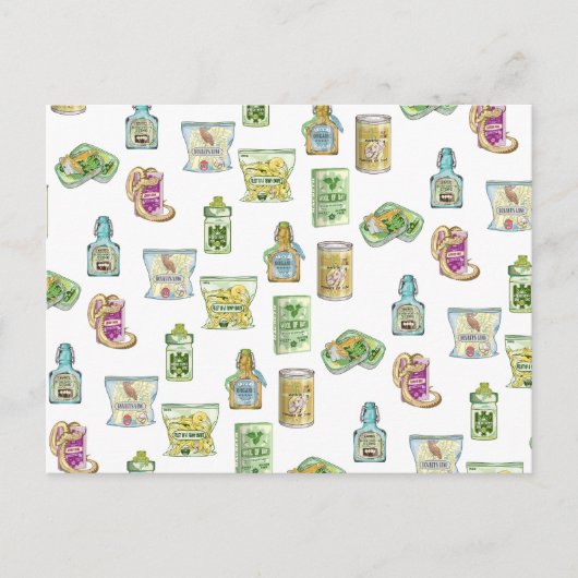 Witch's drankpatroon dubbel briefkaart (Voorkant)