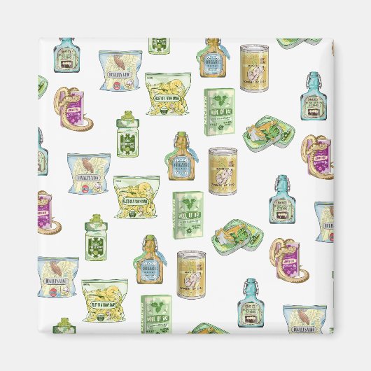 Witch's drankpatroon dubbel magneet (Voorkant)