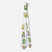 Witch's drankpatroon dubbel stropdas (Voorkant)