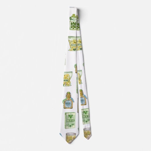 Witch's drankpatroon dubbel stropdas (Voorkant)