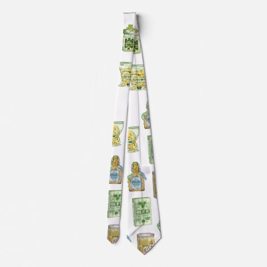 Witch's drankpatroon dubbel stropdas (Achterkant)