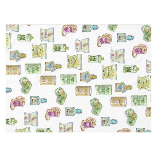 Witch's drankpatroon dubbel tafelkleed (Voorkant (Horizontaal))