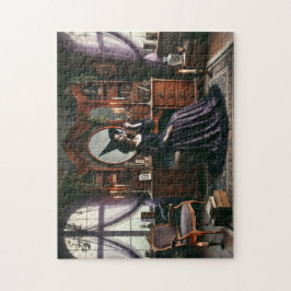Witch's Enchanted Queen Anne Goth Victorian Vanity Legpuzzel