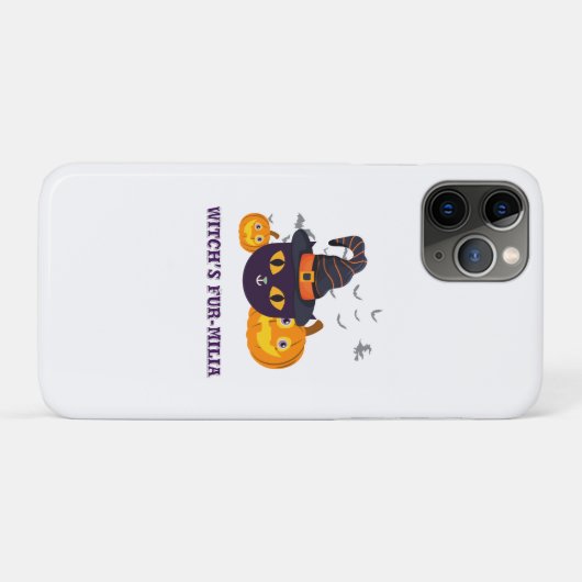 Witch's Fur-Miliar Halloween Case-Mate iPhone Case (Achterkant (horizontaal))