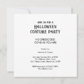 Witch's Halloween Party Kaart (Achterkant)