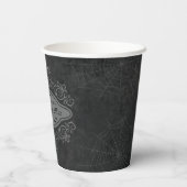 Witch's Hex Mix Donkere Gotische Banner Halloween Papieren Bekers (Achterkant)