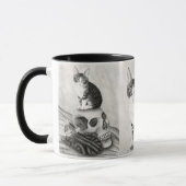 Witch's Kittens Cat Skull Gothic Fantasy Art Mok (Links)