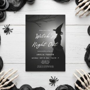 Witch's Night Out Spooky vrijgezellenfeest Kaart