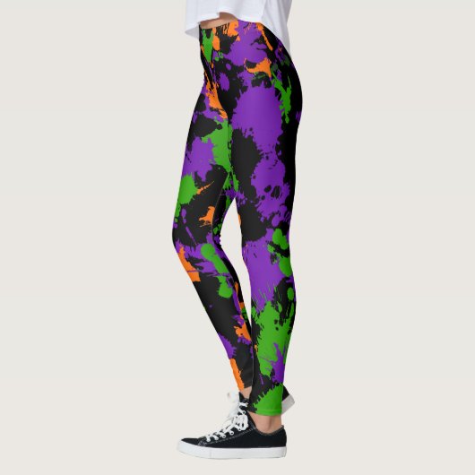 Witch's Paint Splatter Leggings (Links)