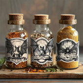 Witch's Pantry Spice Label Potion Fles Stickers