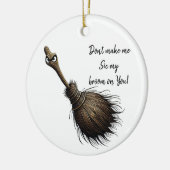 Witch's Pet Broom Ornament (Links)