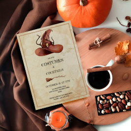 Witch's Pet Halloween Adult Costume Party Kaart
