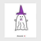 Witch's Pet Halloween Ghost Sticker (Vel)