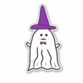 Witch's Pet Halloween Ghost Sticker (Voorkant)