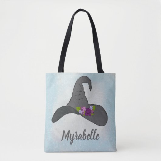 Witch's Pet met Flowers Gepersonaliseerd Tote Bag (Voorkant)