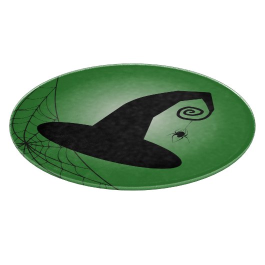 Witch's Pet met Spiderweb Groen Snijplank (Hoek)