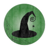 Witch's Pet met Spiderweb Groen Snijplank (Voorkant)