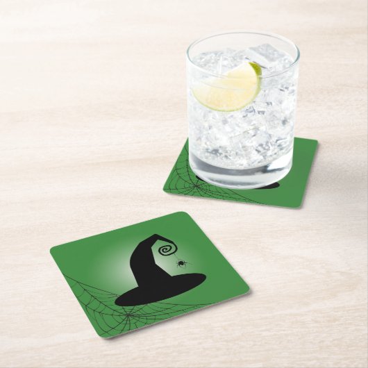 Witch's Pet met Spiderweb Groenboek Onderzetters (Insitu)