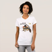 Witch's Pet op een Open Spell Book T-shirt (Voorkant volledig)
