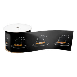 Witch's Pet Sinaasappel Pet Witch Pet Witchy Hallo Satijnen Lint