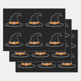 Witch's Petten Sinaasappel Witch Pet Halloween Pat Inpakpapier Vel