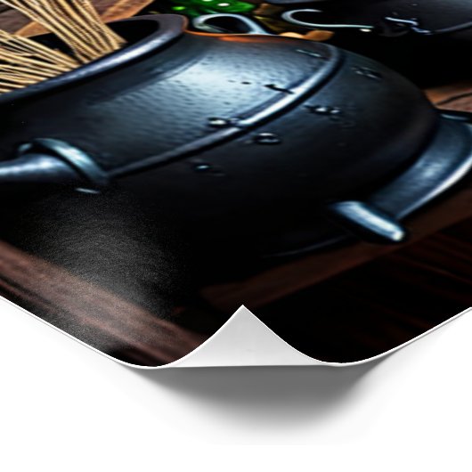 Witch's Potion Room: een magische alchemistische o Perfect Poster (Hoek)