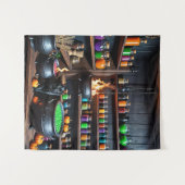 Witch's Potion Room: een magische alchemistische o Wandkleed (Voorkant (horizontaal))