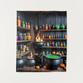 Witch's Potion Room: een magische alchemistische o Wandkleed