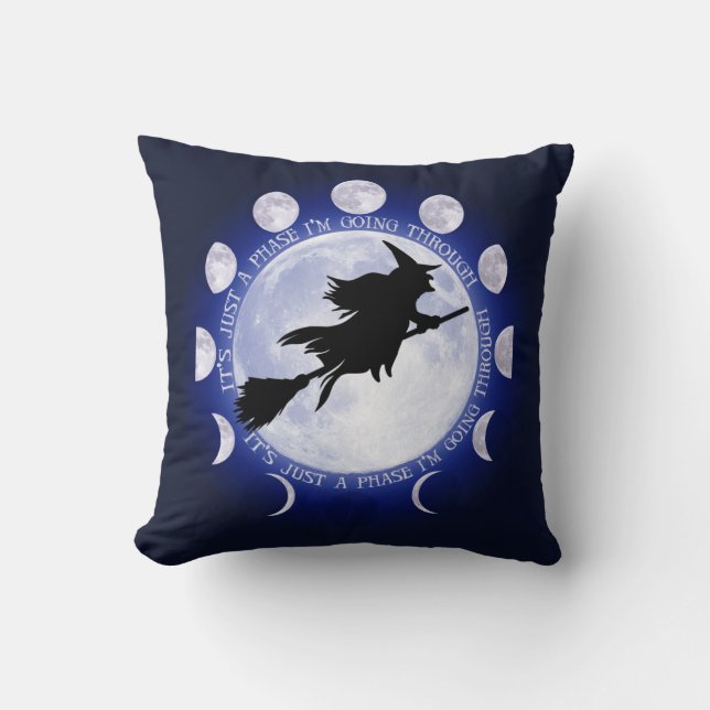 Witch's Seat Moon Phase Kussen (Voorkant)