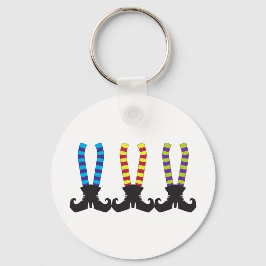 Witch's Stripy Sokken Sleutelhanger (Voorkant)