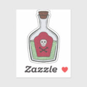 Witch's Tonic Custom-Cut Vinyl Sticker (Vel)