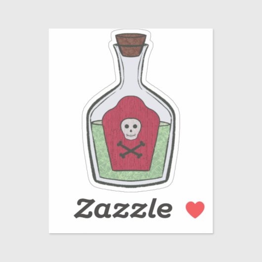 Witch's Tonic Custom-Cut Vinyl Sticker (Vel)