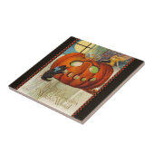 Witch's Wand Halloween Tegeltje (Zijkant)